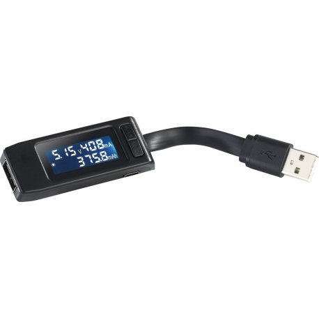 Wattmètre usb mâle/femelle protection surtension et surcharge