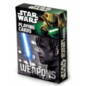 Jeu de cartes à jouer star wars motifs armes : sabres laser, pistolets laser