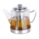 Théière-bouilloire 1,5 l passe-thé en acier inoxydable