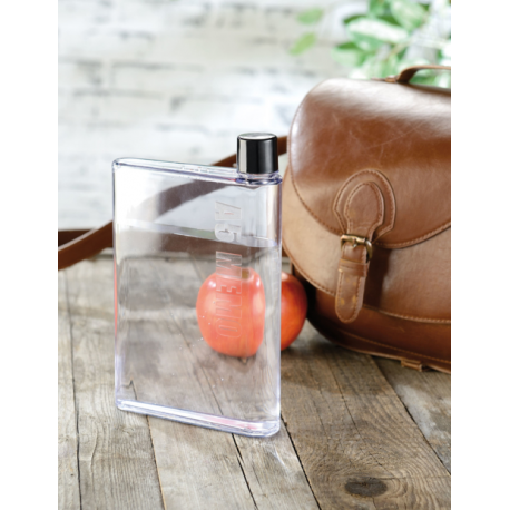 Flasque ultra-plate en plastique 420ml pour boissons et parfum, Gourdes