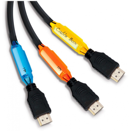 Clips étiquettes pour identification de câble vidéo / réseau