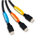 Clips étiquettes pour identification de câble vidéo / réseau