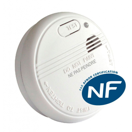 Détecteur de fumée (daaf) pas cher, norme en14604 et nf