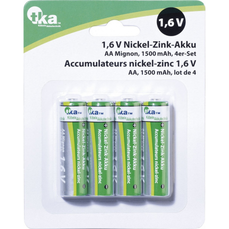 Accumulateurs en nickel-zinc à longue durée, aa ou aaa