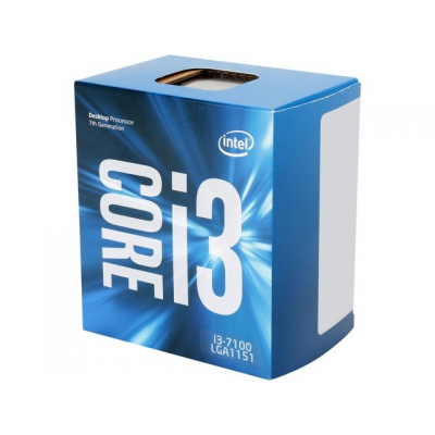 Processeur intel core i3 7100, fréquence 3,9 ghz et cache 3 mo