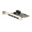 Carte contrôleur pci express xystec 4 ports usb 3.0