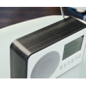 Radio-réveil fm design bois scanner digital auvisio