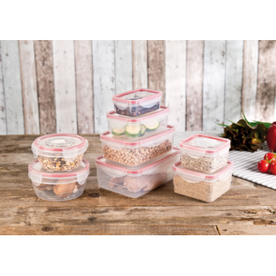 Pack de boîtes de conservation alimentaire compatibles micro-ondes et freezer