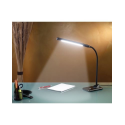 Lampe de bureau à tête orientable, 14 led, 7 w (gris / noir)