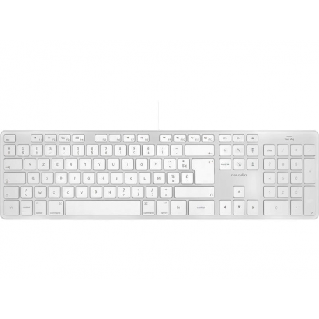 Clavier usb ultra-fin disposition mac novodio touch keyboard