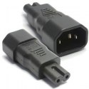 Adaptateur prise onduleur iec mâle c14 vers c7 / c5