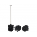 Pack 3 brosses wc noir ou blanc pour brosses wg badestern