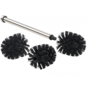 Pack 3 brosses wc noir ou blanc pour brosses wg badestern