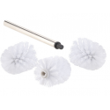 Pack 3 brosses wc noir ou blanc pour brosses wg badestern