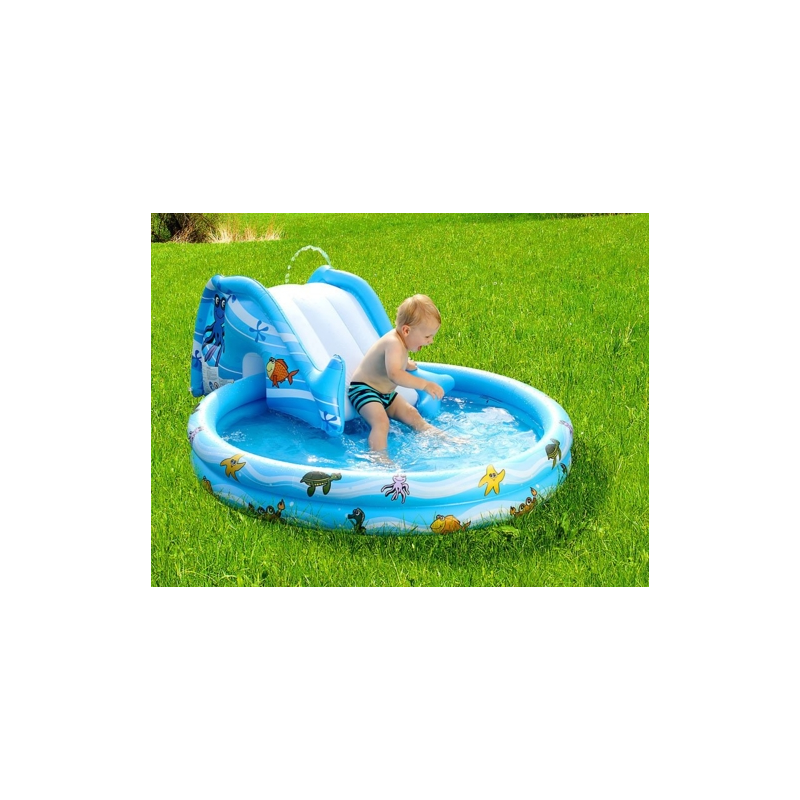 Piscine gonflable bébé et enfant toboggan gonflable