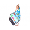 Serviette de bain en microfibres design smartphone et applications