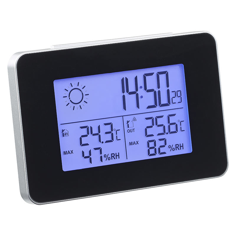 Station météo LCD - Thermomètre int./ext. / Hygromètre int./ext. /