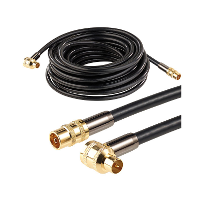 Câble coaxial hdtv quadruple blindage et connecteurs dorés (1 à 20m)