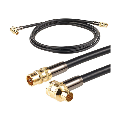 Câble coaxial hdtv quadruple blindage et connecteurs dorés (1 à 20m)