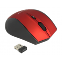 Souris sans fil bouton dpi delock 12943 rouge