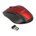 Souris sans fil bouton dpi delock 12943 rouge