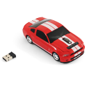 Souris voiture sans fil ford mustang gt rouge landmice : souris supercar