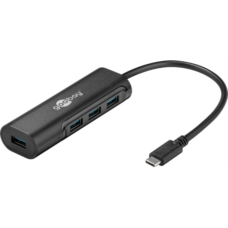 Hub usb type c (4 ports 3.0) pour macbook, asus et chromebook