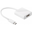 Câble usb c vers display port pour macbook air retina et smartphone