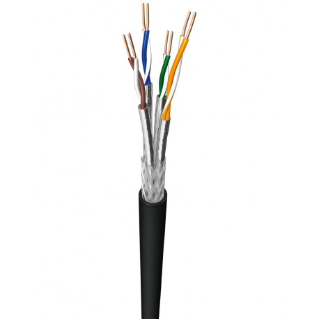 Câble cat.7 blindé s/ftp pour extérieur au mètre, sans connecteur