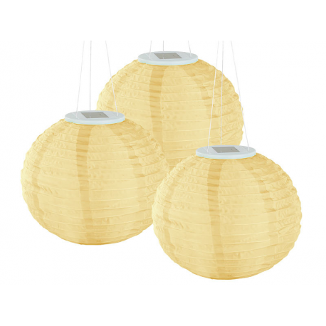 Lampion type chinois pour extérieur chargeur solaire lunartec