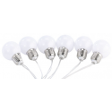 Guirlande solaire extérieure 12 ampoules led multicolores - 5m