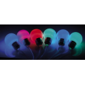 Guirlande solaire extérieure 12 ampoules led multicolores - 5m