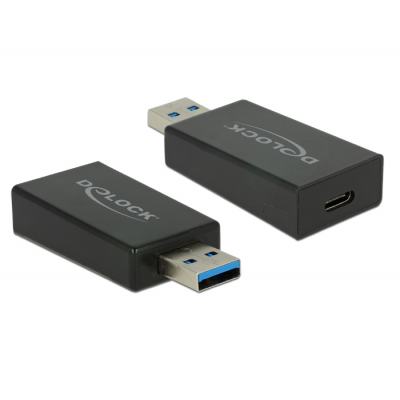 Adaptateur usb 3.1 mâle vers usb type c femelle delock 65689