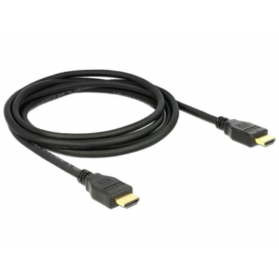Câble premium hdmi 1/2 m pour vidéo 4k et ethernet : delock 84713