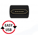 Câble micro usb - usb connexion double sens (easy clip)