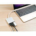 Hub usb type c ports usb 3.0 upd, usb c et hdmi