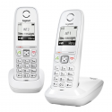 Télephones fixes sans fil réduction d'ondes (blanc) : gigaset as405 duo