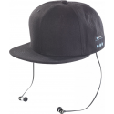 Casquette snapback écouteurs in-ear bluetooth intégrés