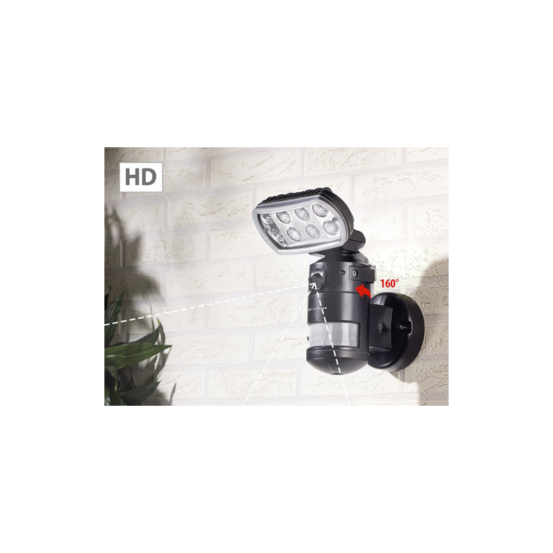 Projecteur led extérieur caméra de surveillance intégrée