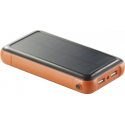 Batterie de secours solaire 20.000 mah pour smartphone, gps...