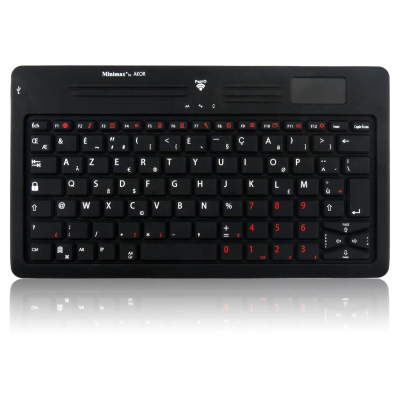 Mini clavier bluetooth akor minimax touchpad et pavé numérique