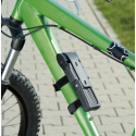 Cadenas vélo rétractable en acier clé et porte-cadenas