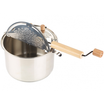 Casserole pour cuisson pop corn compatible induction et gaz