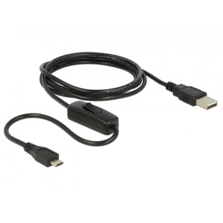 Câble micro usb de chargement interrupteur delock 84803