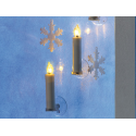 Bougies led style chandelle pour sapin de noël (x10), télécommande