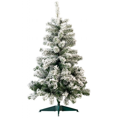 Sapin de noël artificiel à petit prix, style neige, taille 120 cm