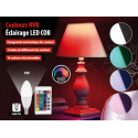 Acheter ampoule bougie à led cob rvb télécommande - 3w - pearl
