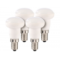 Ampoules led céramique luminea (x 4), 4w, culot e14, blanc