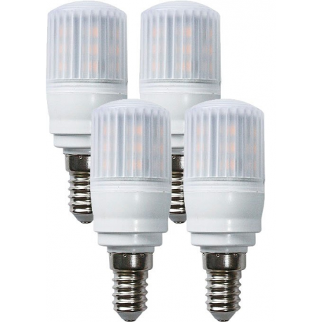 Ampoules led basse conso éclairage 360° (x4), e14, blanc chaud