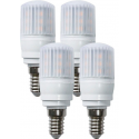 Ampoules led basse conso éclairage 360° (x4), e14, blanc chaud